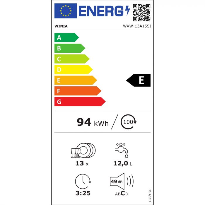 WVW-13A15SI-Etiqueta-Energética-E