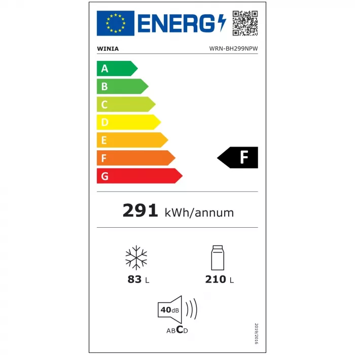 WRN-BH299NPW Etiqueta energética