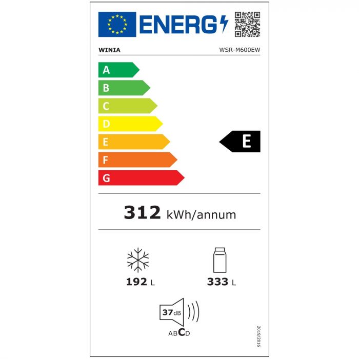 WSR-M600EW Etiqueta Energética